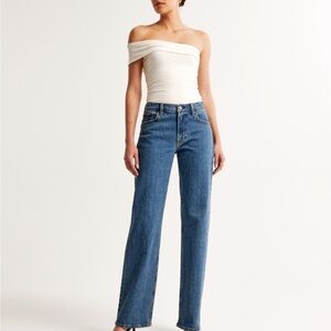 Abercrombie & Fitch Blue Straight Leg Jeans